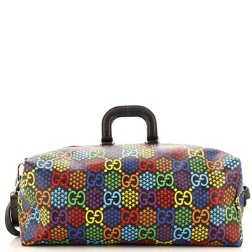 Convertible Duffle Backpack Psychedelic Print EC Coated Canvas Medium