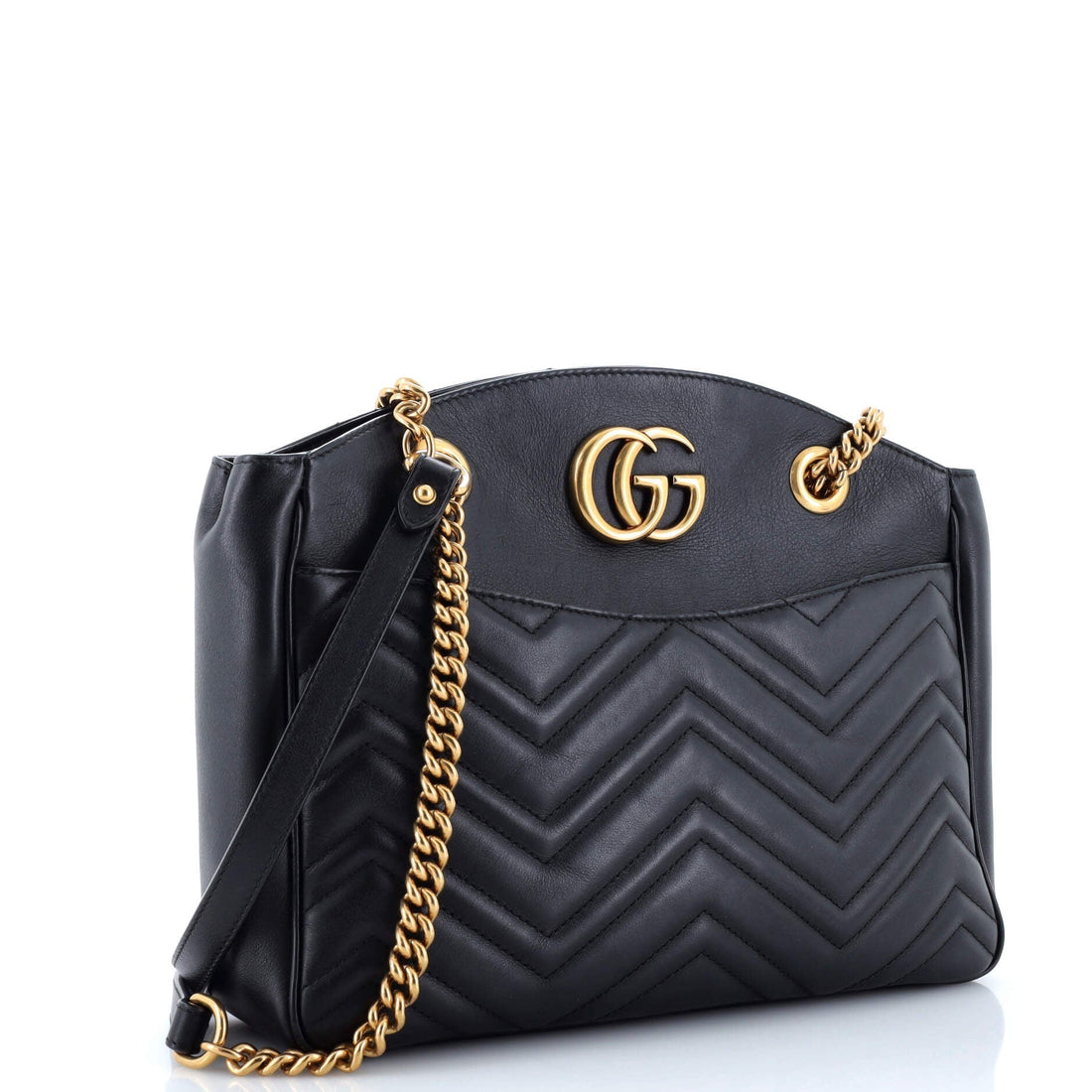 EC Marmont Chain Tote Matelasse Leather Medium