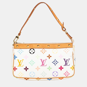 White Monogram Multicolore Pochette Accessoires