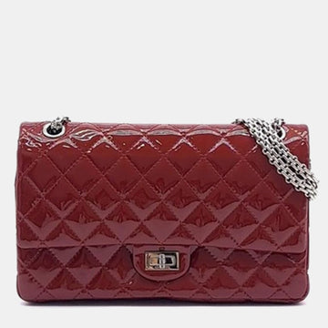 Red Leather Patent Vintage 2.55 28 Handbag