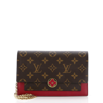 Flore Chain Wallet Monogram Canvas
