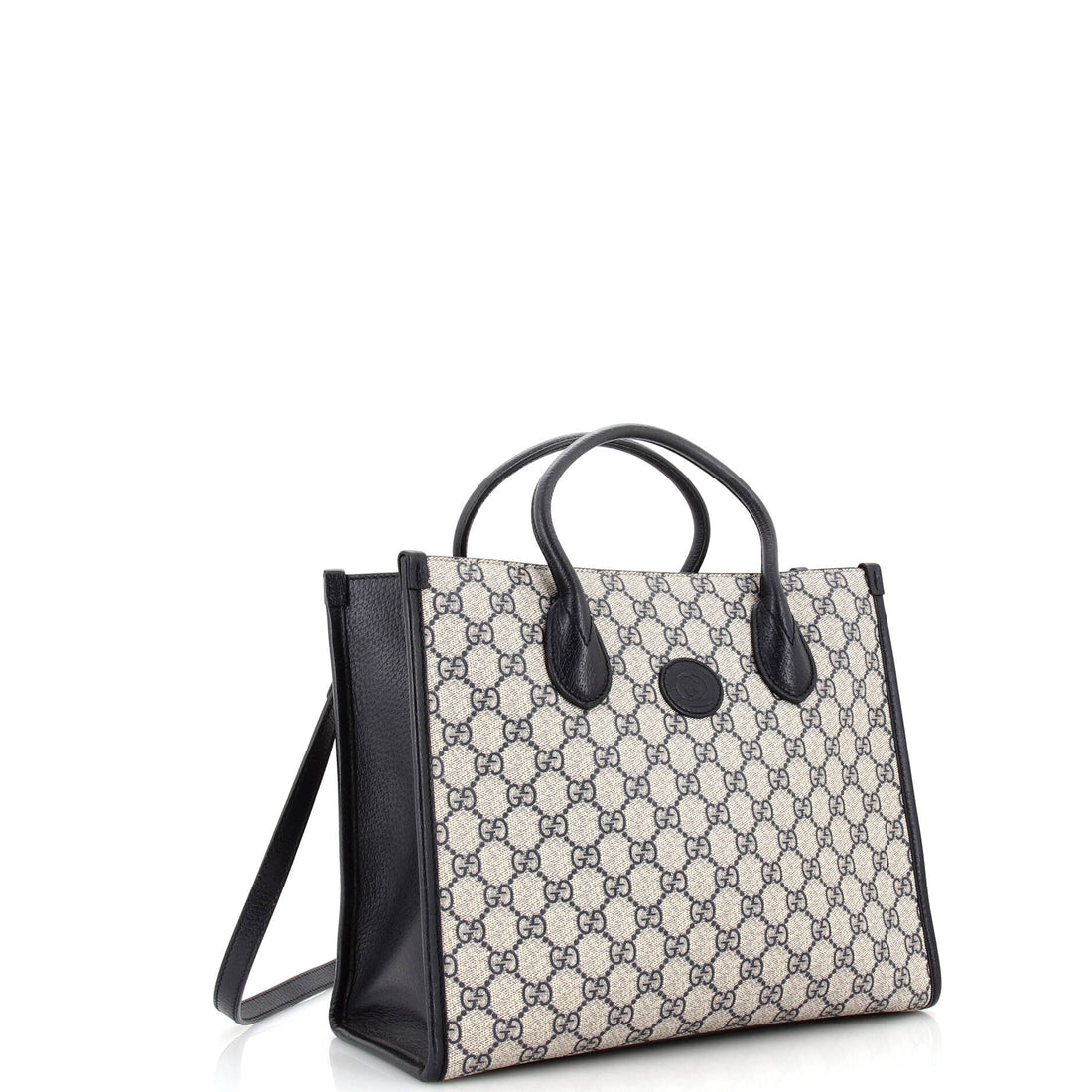 Structured Top Handle Open Tote EC Coated Canvas Small