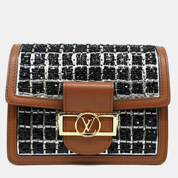 Brown Leather Dauphine Mini Bag