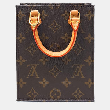 Brown Monogram Canvas Petit Sac Plat Tote Bag