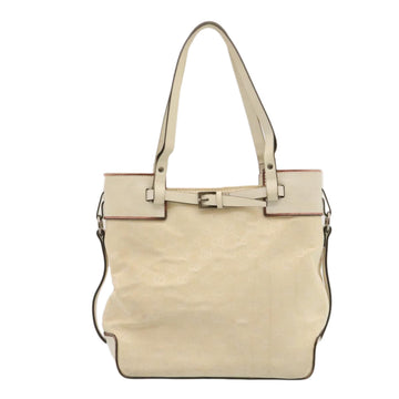 GUCCI EC Canvas Tote Bag Beige  ac193