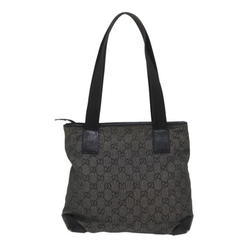 GUCCI EC Canvas Shoulder Bag Leather Black 28893  ac2029