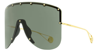 Gucci Unisex Star Mask Sunglasses EC0541S 001 Gold 99mm