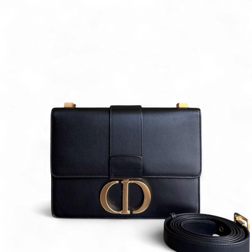 Dior Montaigne 30 - Smooth Calfskin Black Gold Hardware