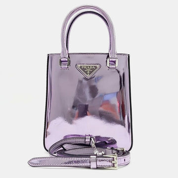Purple Small Brushed Tote Bag