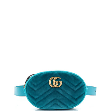 GUCCI GG Marmont Belt Bag Matelasse Velvet