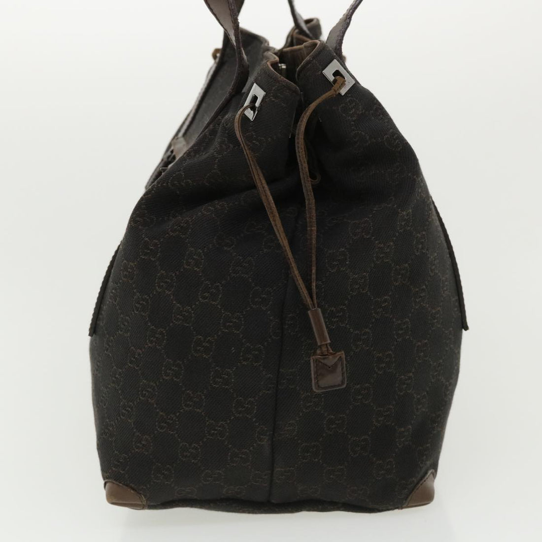 GUCCI EC Canvas Tote Bag Brown 30501/203419  ar8789