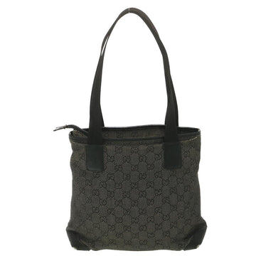 GUCCI EC Canvas Tote Bag Black 28893  ar8950