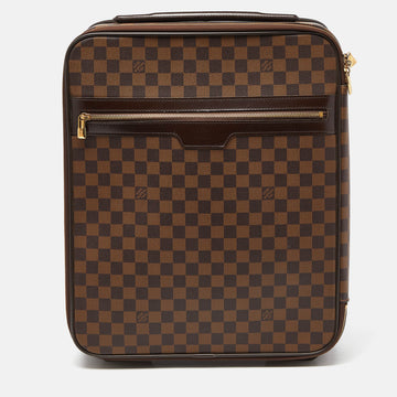 Damier Ebene Canvas Pegase 45 Luggage