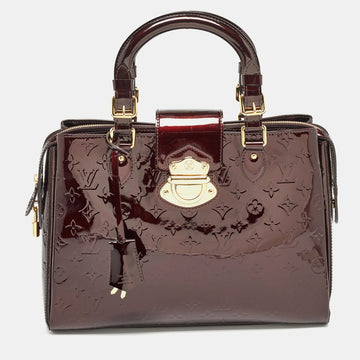 Amarante Monogram Vernis Melrose Avenue Bag