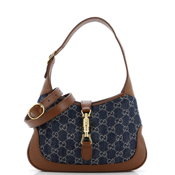 GUCCI Jackie 1961 Hobo GG Denim Small