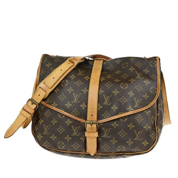 Louis Vuitton Saumur 35  Canvas Shoulder Bag