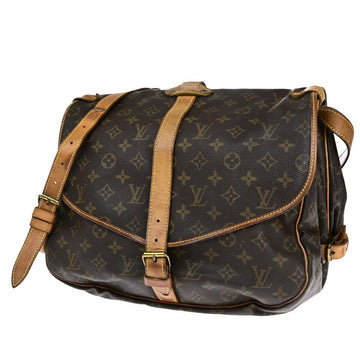 Louis Vuitton Saumur 35  Canvas Shoulder Bag
