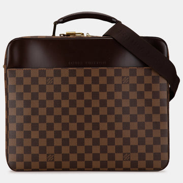 Damier Ebene Canvas Porte Ordinateur Sabana Shoulder Bag