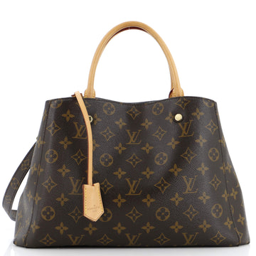 Montaigne Handbag Monogram Canvas MM