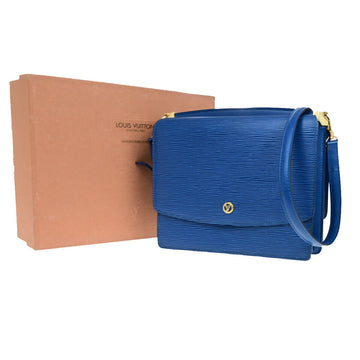 Louis Vuitton Grenelle  Leather Shoulder Bag