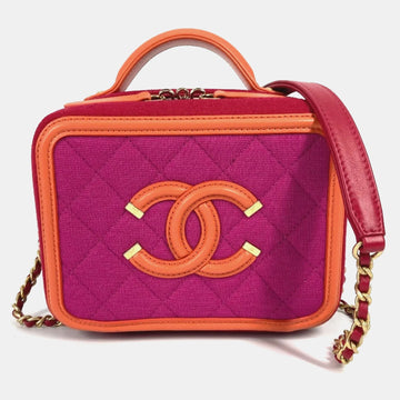 Multicolour Quilted Jersey Small Filigree Vanity Case