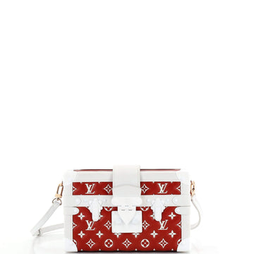 Petite Malle Handbag Monogram Embossed Leather