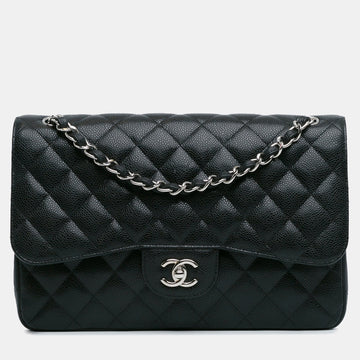 Jumbo Classic Caviar Double Flap Bag