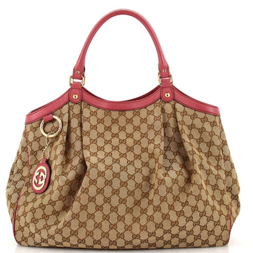 GUCCI Sukey Tote GG Canvas Large
