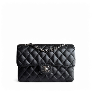 Chanel Classic Flap Small - Caviar 23CM Quilted Black Silver Hardware Series 13