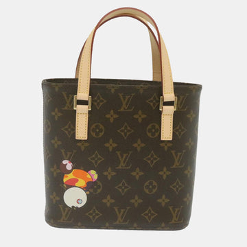 Brown Canvas Takashi Murakami Vavin PM Tote Bag