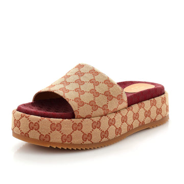 Women's Angelina Platform Slide Sandals EC Canvas
