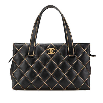 Chanel Lambskin Coco Mark Wild Stitch Handbag 9 series