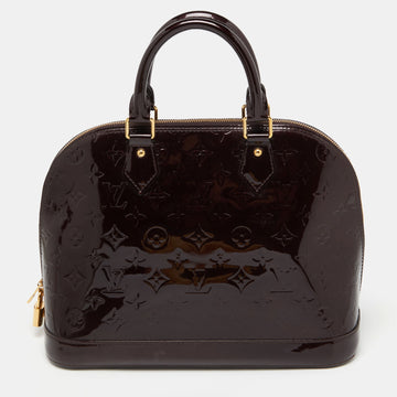 Amarante Monogram Vernis Alma PM Bag