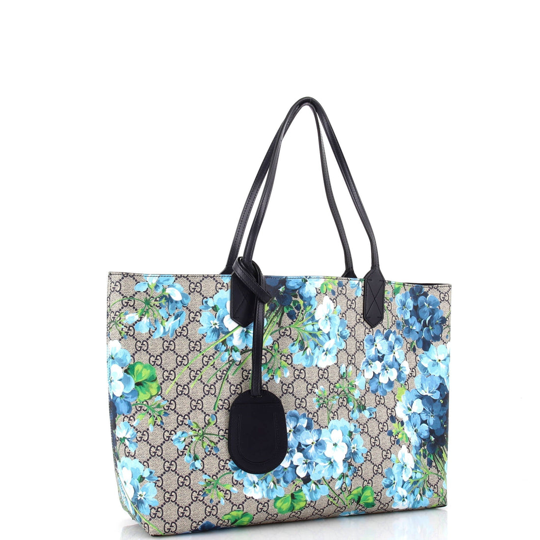 Reversible Tote Blooms EC Print Leather Medium