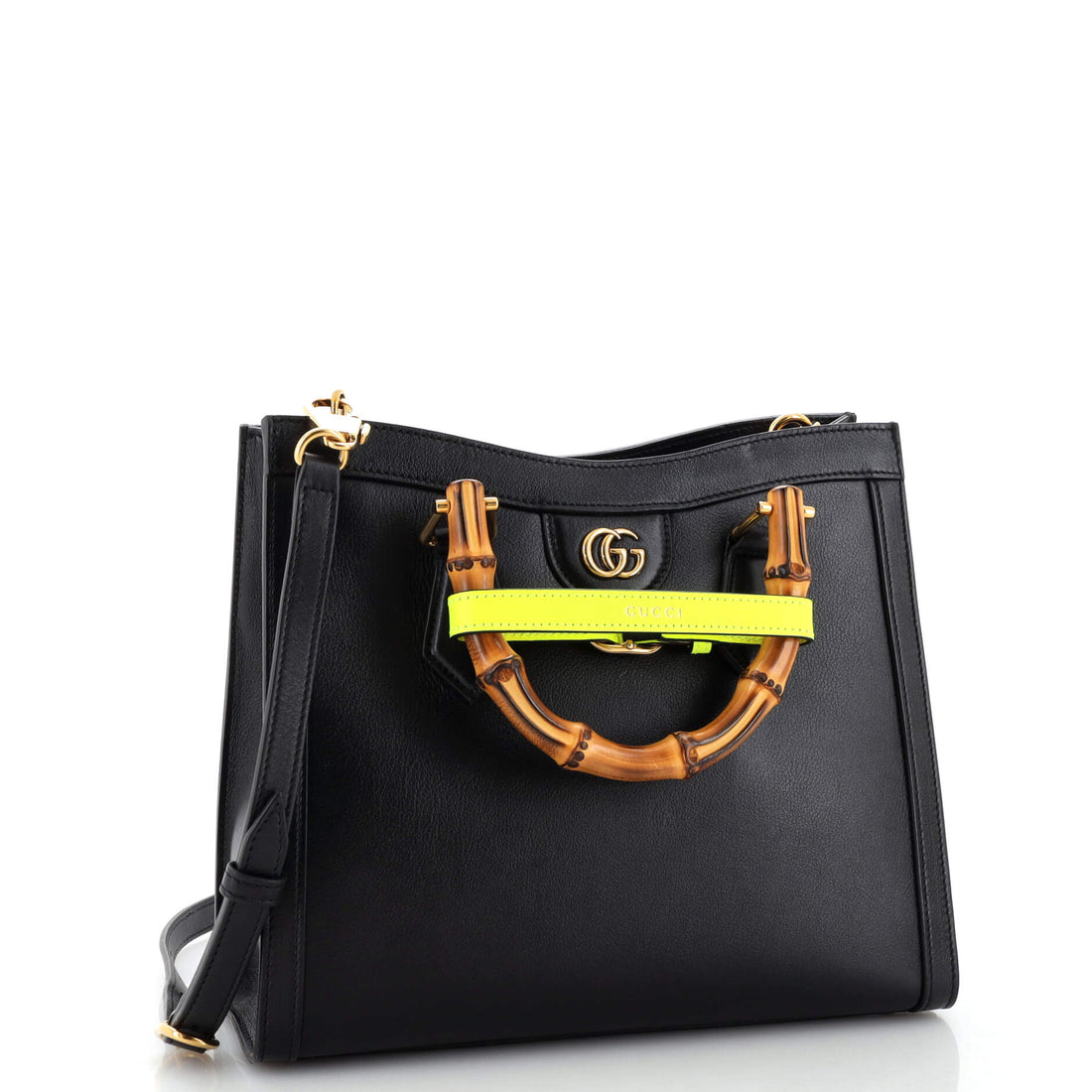 Diana NM Bamboo Handle Tote Leather Small
