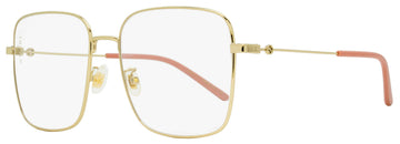 Gucci Women's  Eyeglasses EC0445O 001 Gold/Pink 56mm