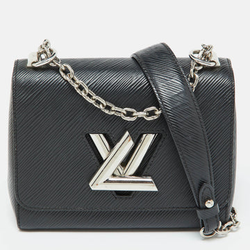 Black Epi Leather Twist PM Bag