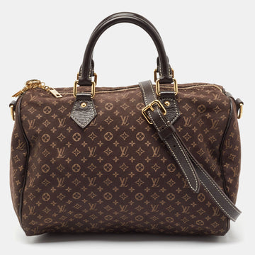 Ebene Monogram Canvas Mini Lin Speedy 30 Bandouliere Bag