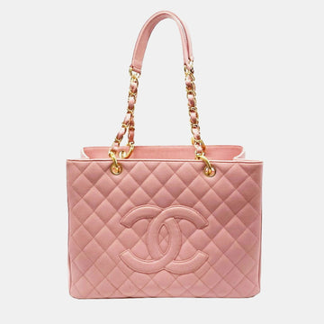 Pink Caviar Leather  GST Tote Bag