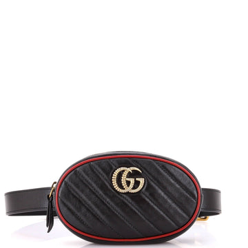 EC Marmont Belt Bag Diagonal Quilted Leather
