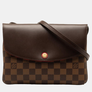 Brown Damier Twice Shoulder Bag