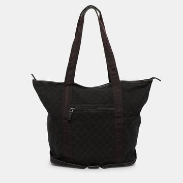 Brown GG Canvas Traveller Tote