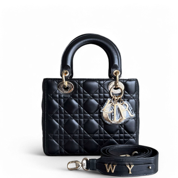 Dior Lady Small ABC - Cannage Lambskin MyABC Black Gold Hardware