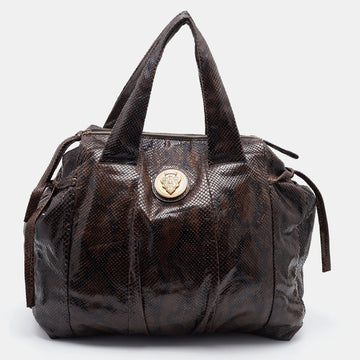 Brown Python Large Hysteria Tote