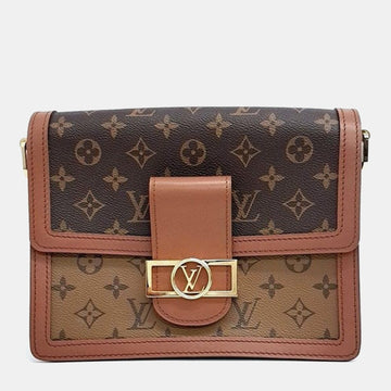 Brown Monogram Canvas Dauphine MM Bag