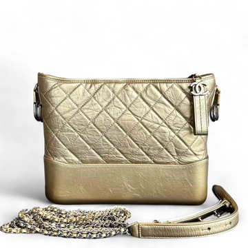Chanel Gabrielle Hobo Medium 28CM Quilted Calfskin Gold GHW