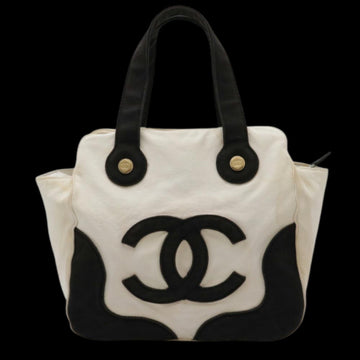 Black Canvas Chanel Tote