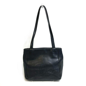 Black Leather Chanel Shoulder Bag