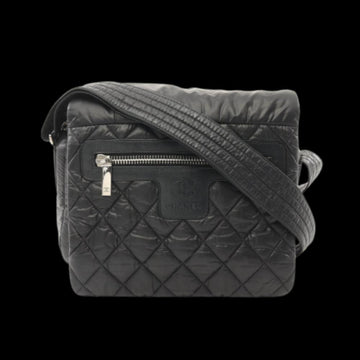 Black Leather Chanel Crossbody Bag