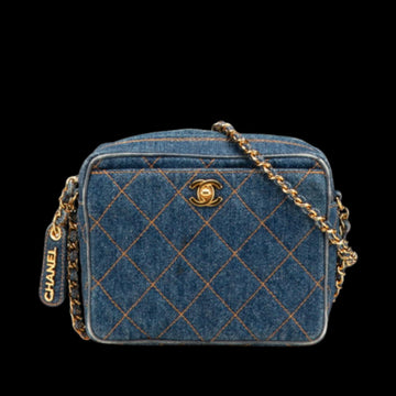 Blue Denim Chanel Shoulder Bag